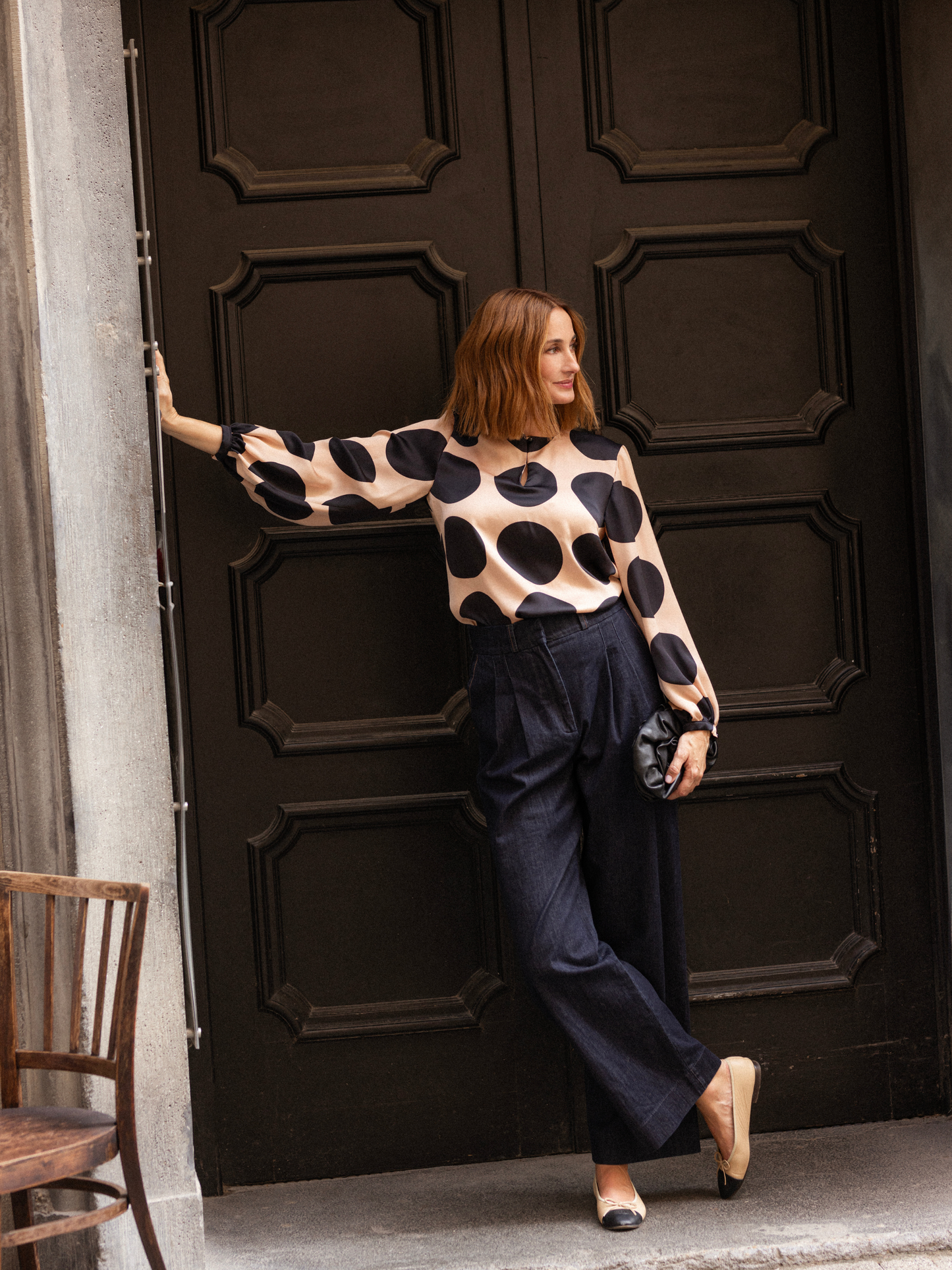 CANNES - Pöttyös Blúz